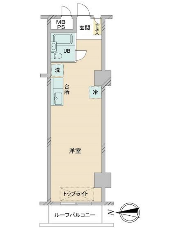 ライオンズマンション平河町の間取り図